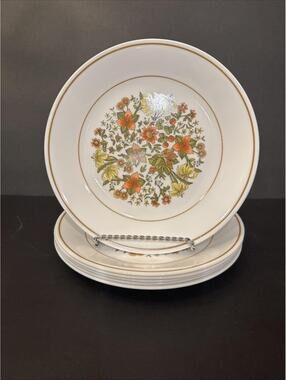 Set Of 6 Vintage Corelle INDIAN SUMMER 8.5" Luncheon Salad Plates